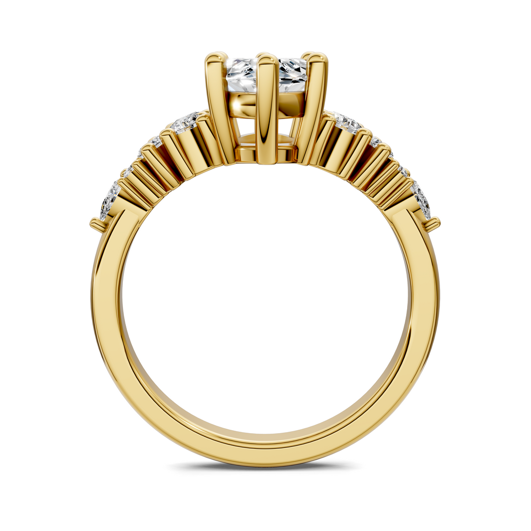 Bobbie Marquise and Round Cluster Ring