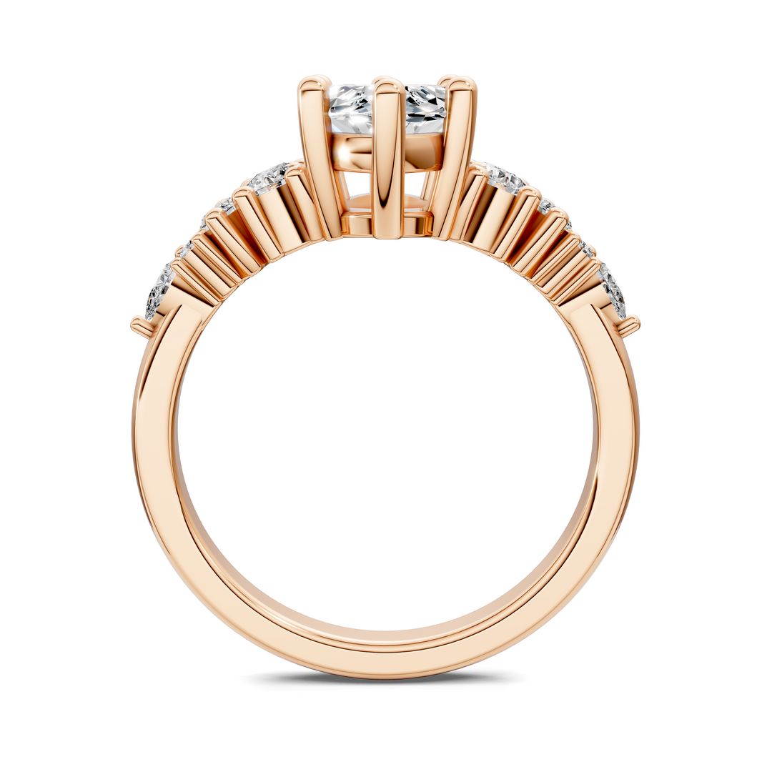 Bobbie Marquise and Round Cluster Ring