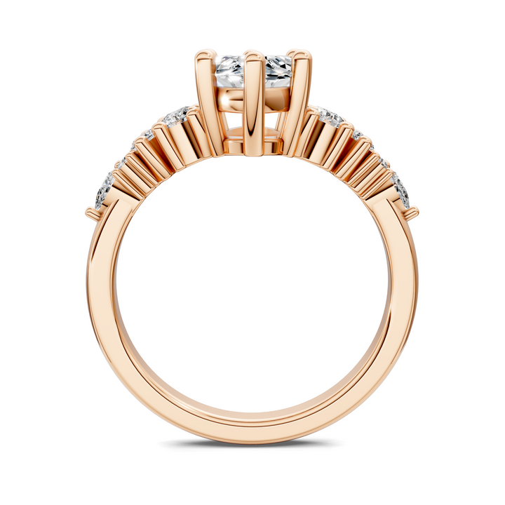 Bobbie Marquise and Round Cluster Ring