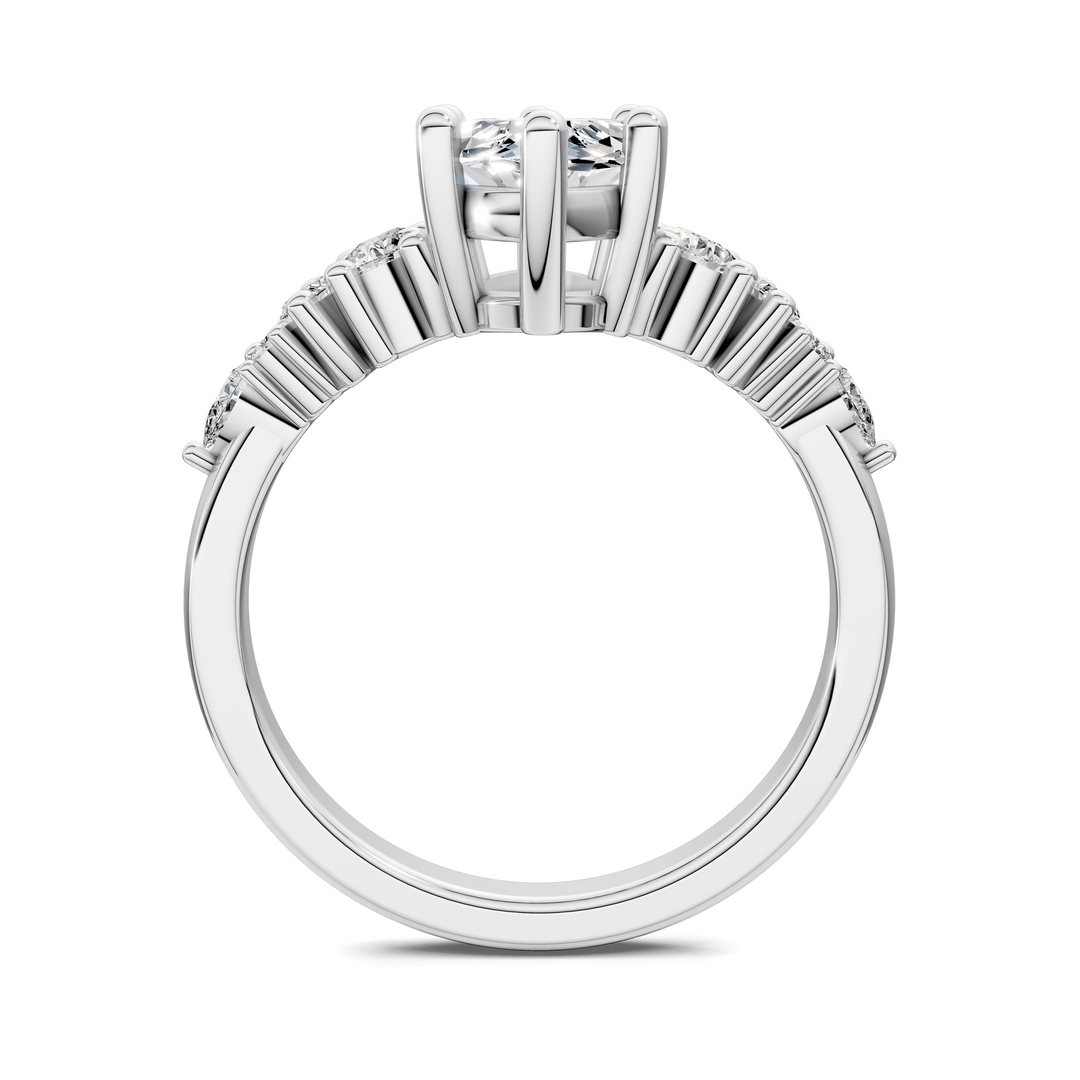 Bobbie Marquise and Round Cluster Ring