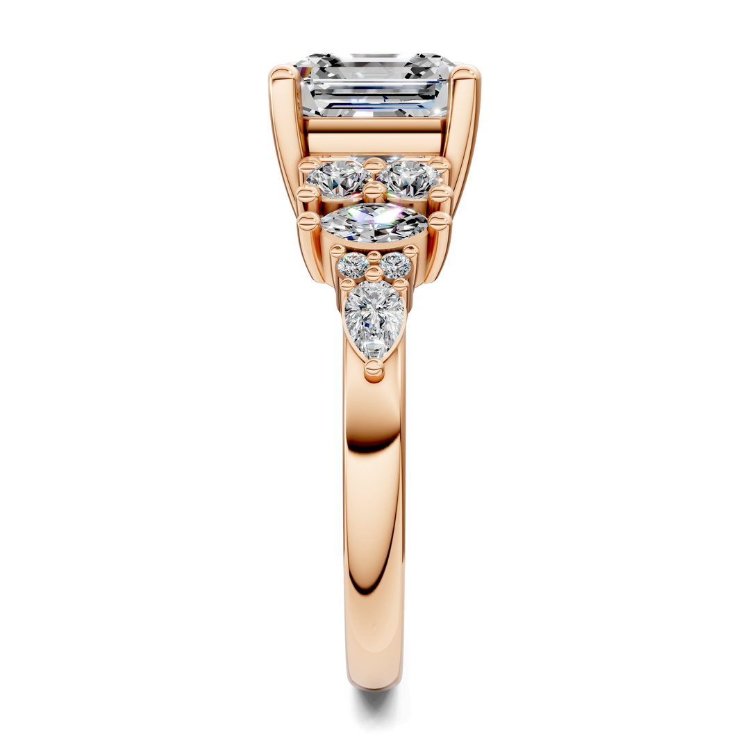 Bobbie Marquise and Round Cluster Ring