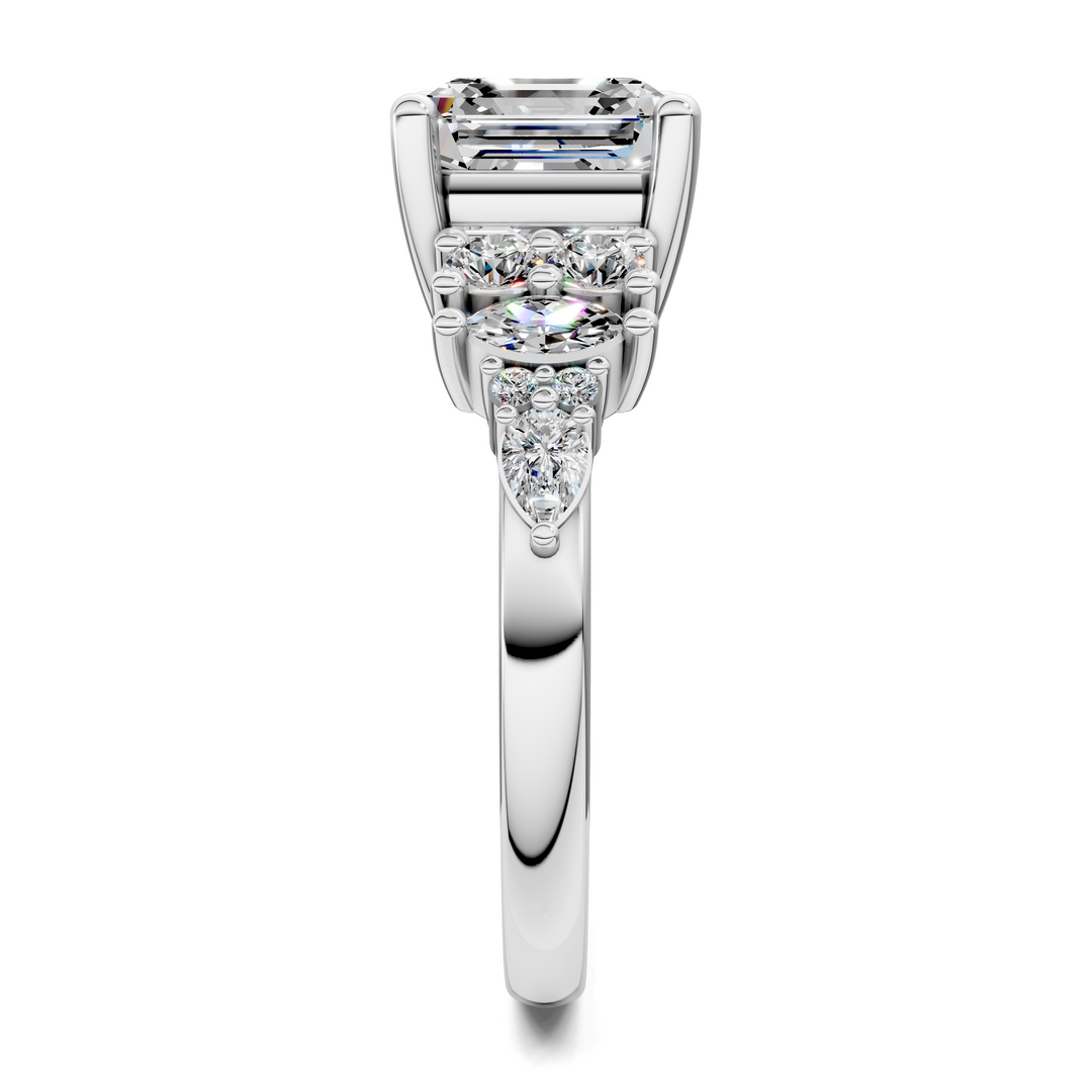 Bobbie Marquise and Round Cluster Ring