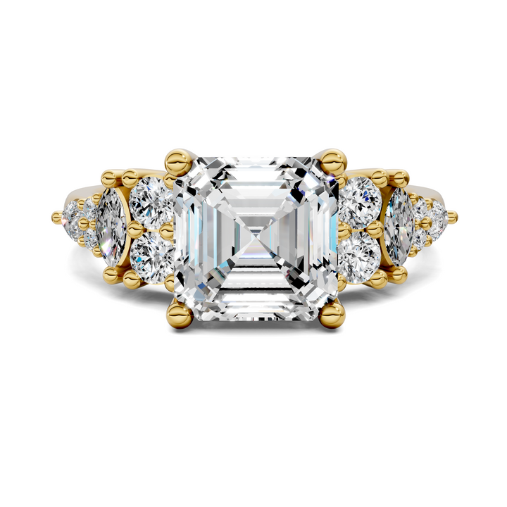 Bobbie Marquise and Round Cluster Ring Setting