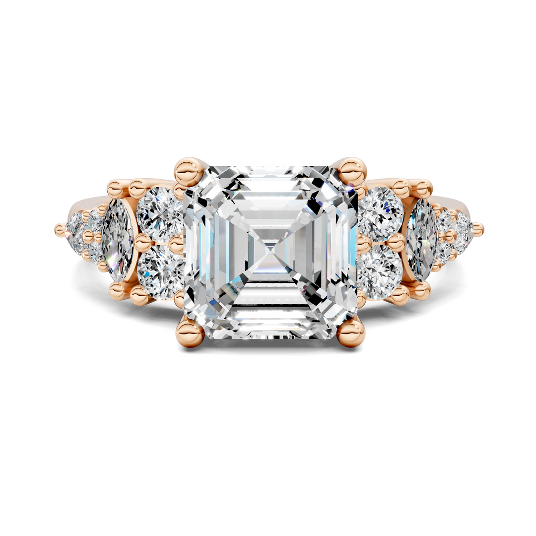Bobbie Marquise and Round Cluster Ring Setting
