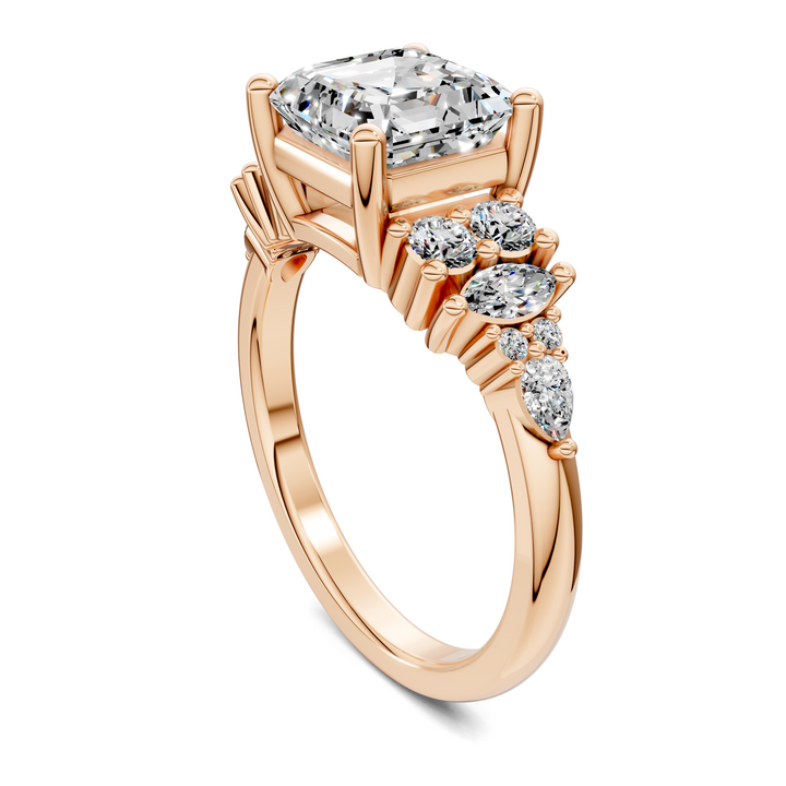Bobbie Marquise and Round Cluster Ring