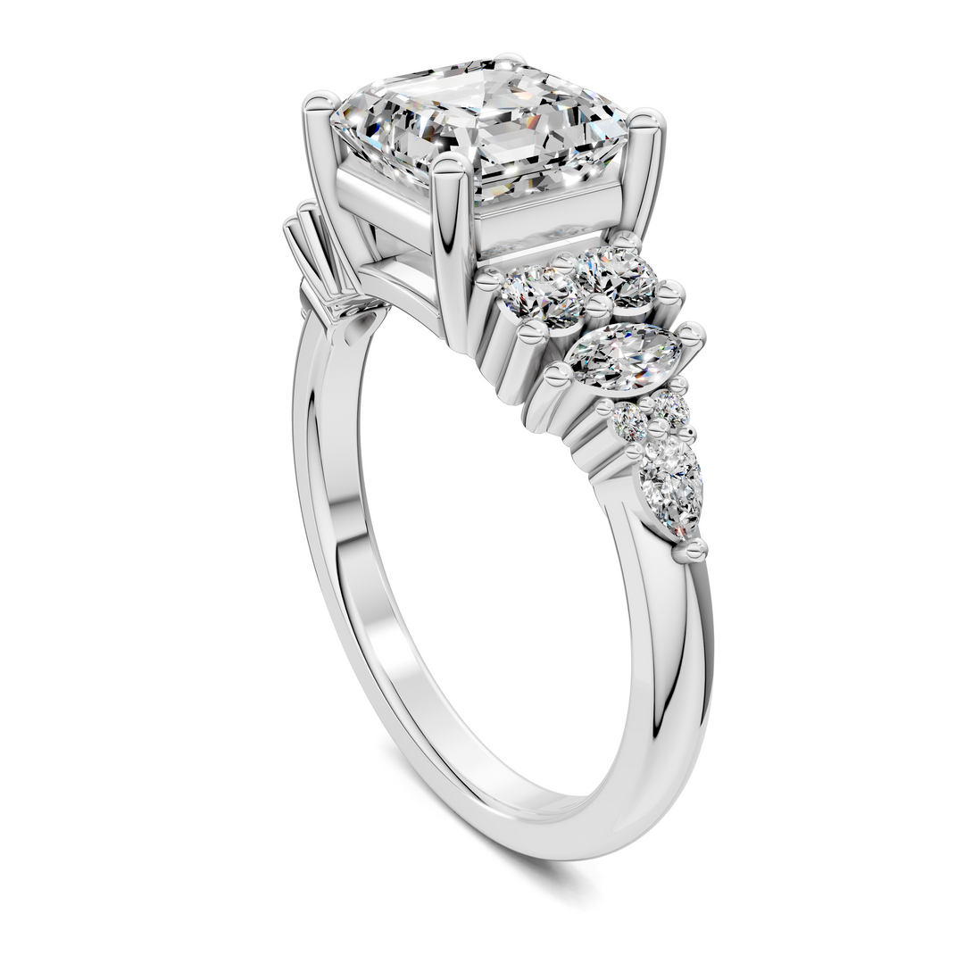 Bobbie Marquise and Round Cluster Ring