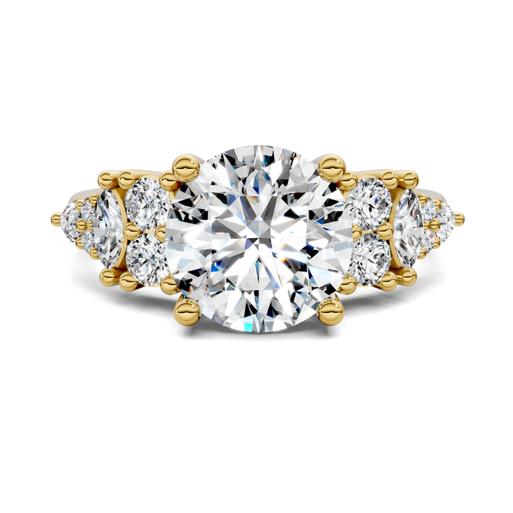 Bobbie Marquise and Round Cluster Ring