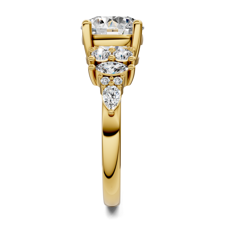 Bobbie Marquise and Round Cluster Ring