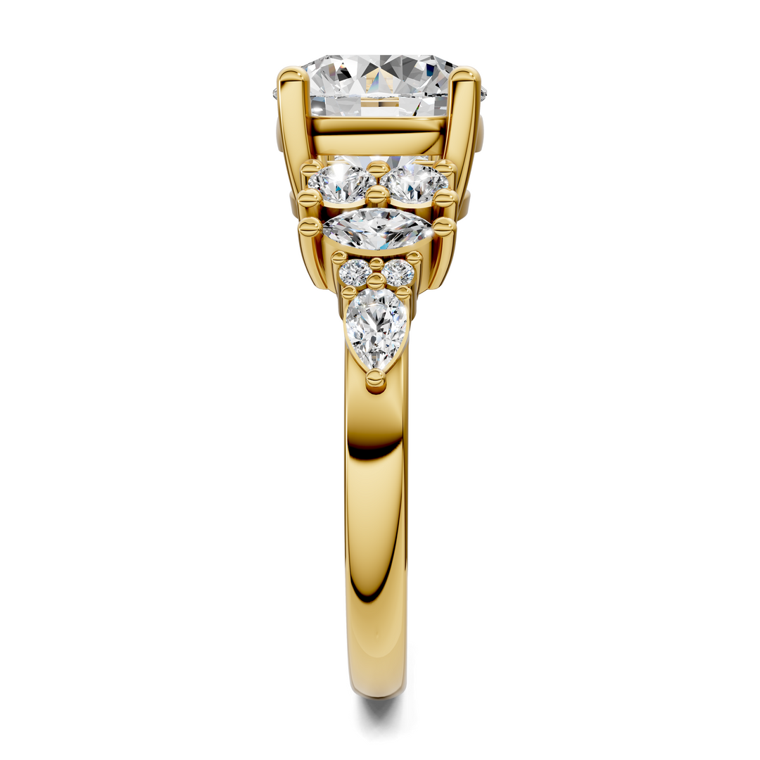 Bobbie Marquise and Round Cluster Ring Setting