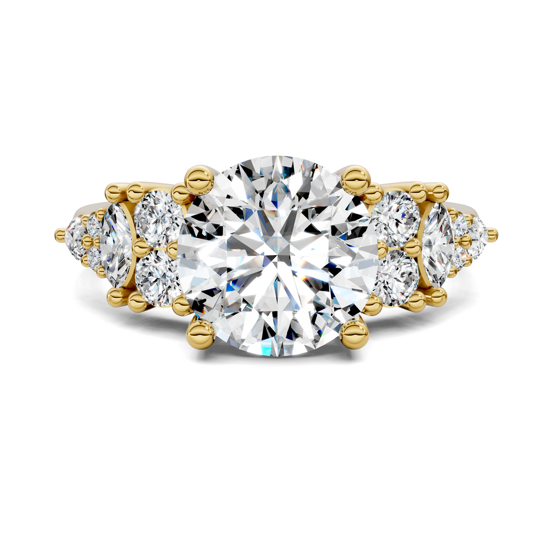 Bobbie Marquise and Round Cluster Ring Setting
