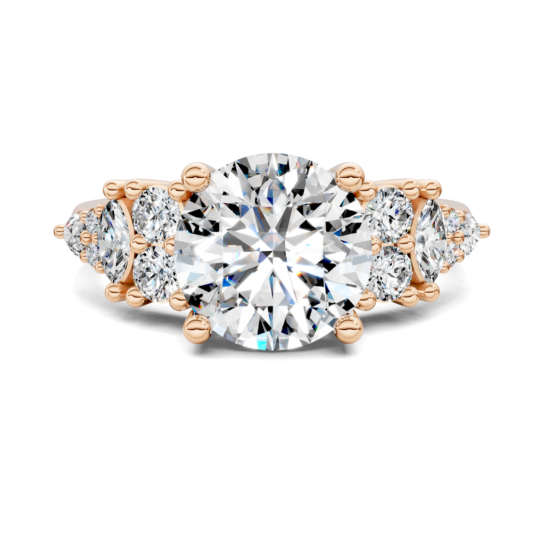 Bobbie Marquise and Round Cluster Ring