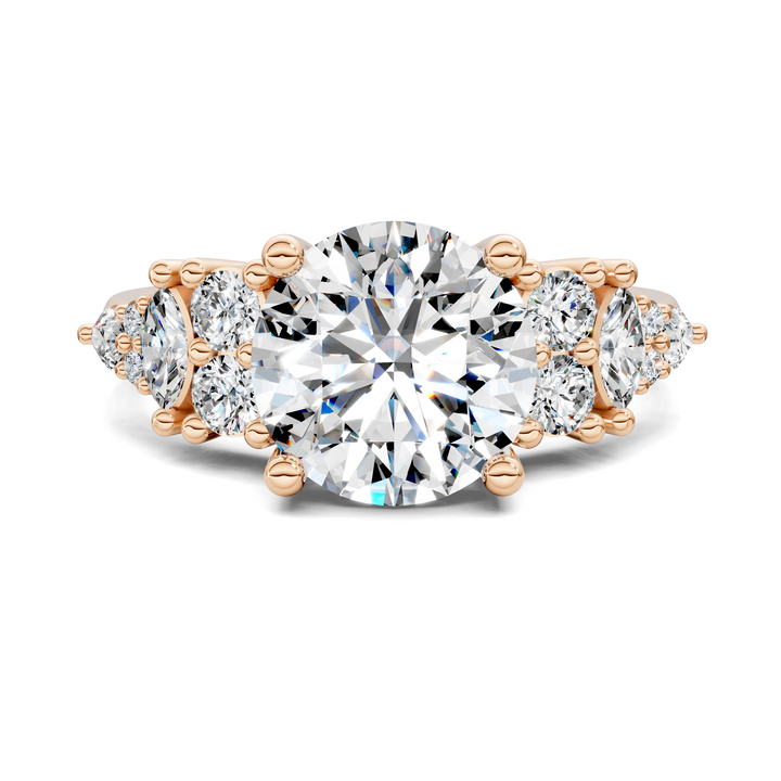 Bobbie Marquise and Round Cluster Ring