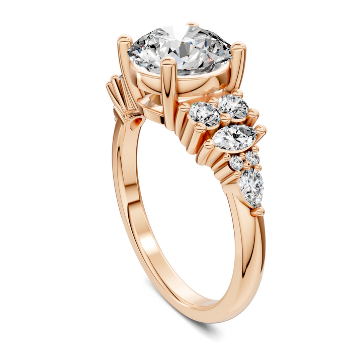 Bobbie Marquise and Round Cluster Ring