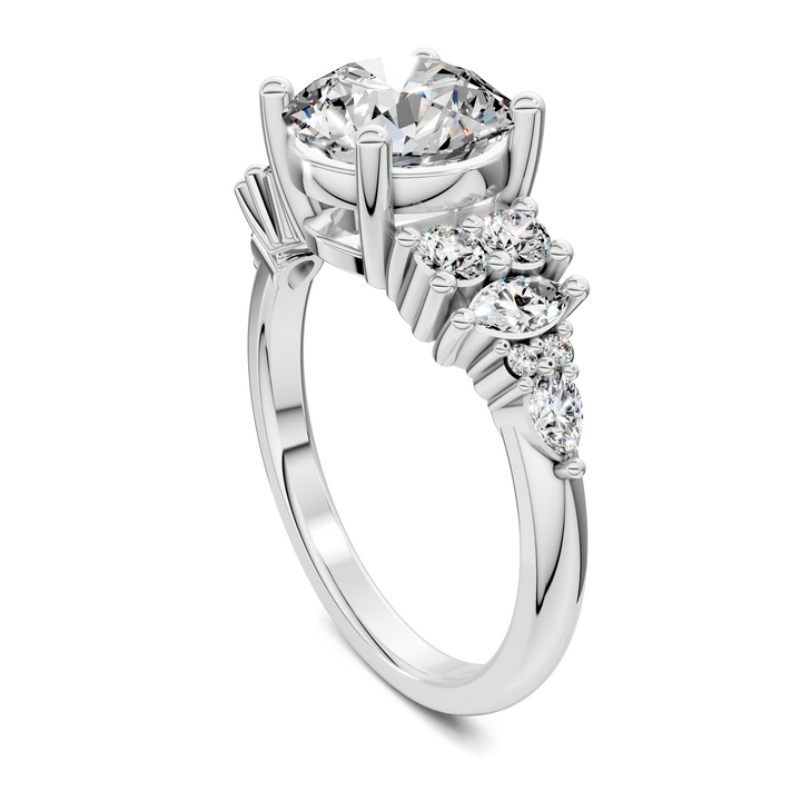 Bobbie Marquise and Round Cluster Ring Setting